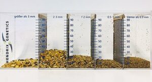Feed particle size 