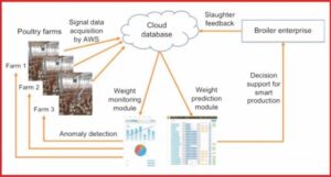 Monitor poultry floor distribution with machine vision