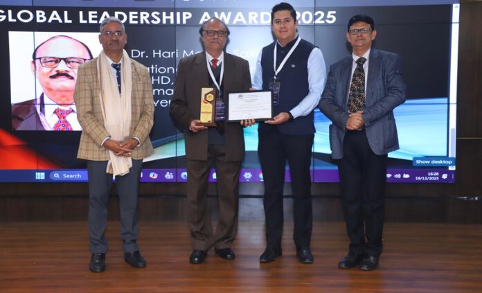 Dr. Hari Mohan Saxena conferred Global Leadership Award by NGO – UNESCO Liaison Committee affiliated with the United Nations