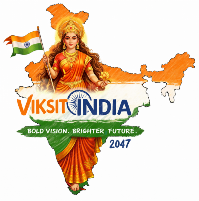 Mother India representing the strength of women in progress of Viksit Bharat